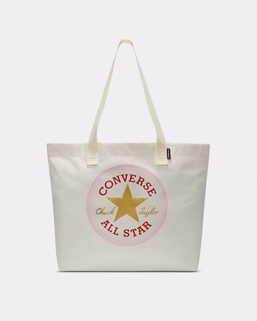 Bolsas Converse All Star Patch Tote Feminino Bege | PT Y089P7T